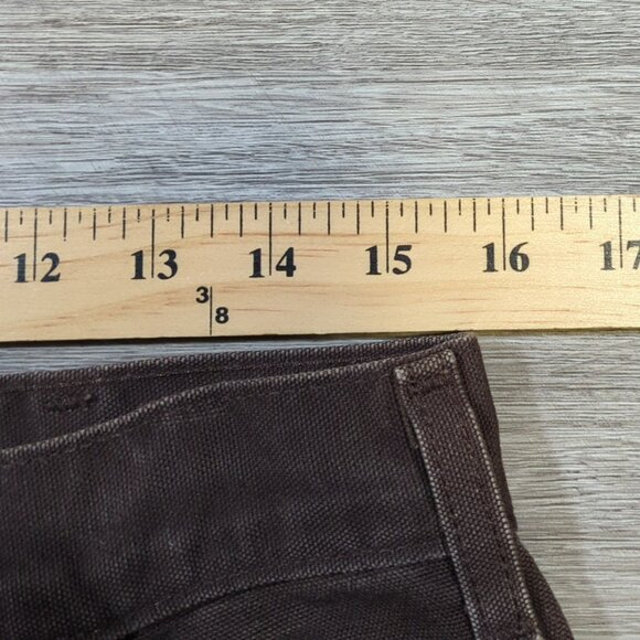 Carhartt B136 DKB Double Knee Work Pants Men's 31x29 Dungaree Fit Dark Brown - Picture 9 of 13